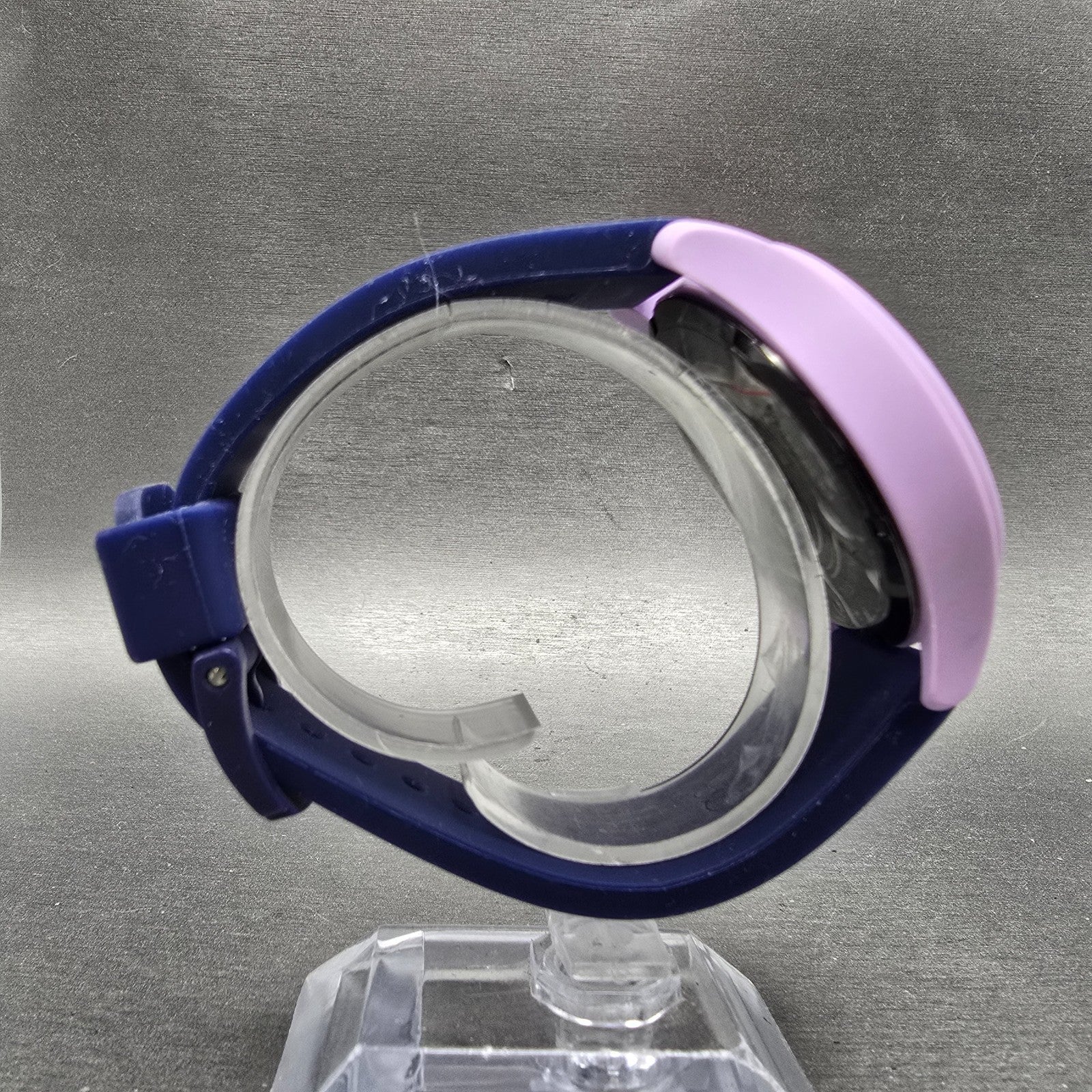 ESQ Movado One Watch Women 42mm Purple Dial Pink Date Round 07301433 New Battery8