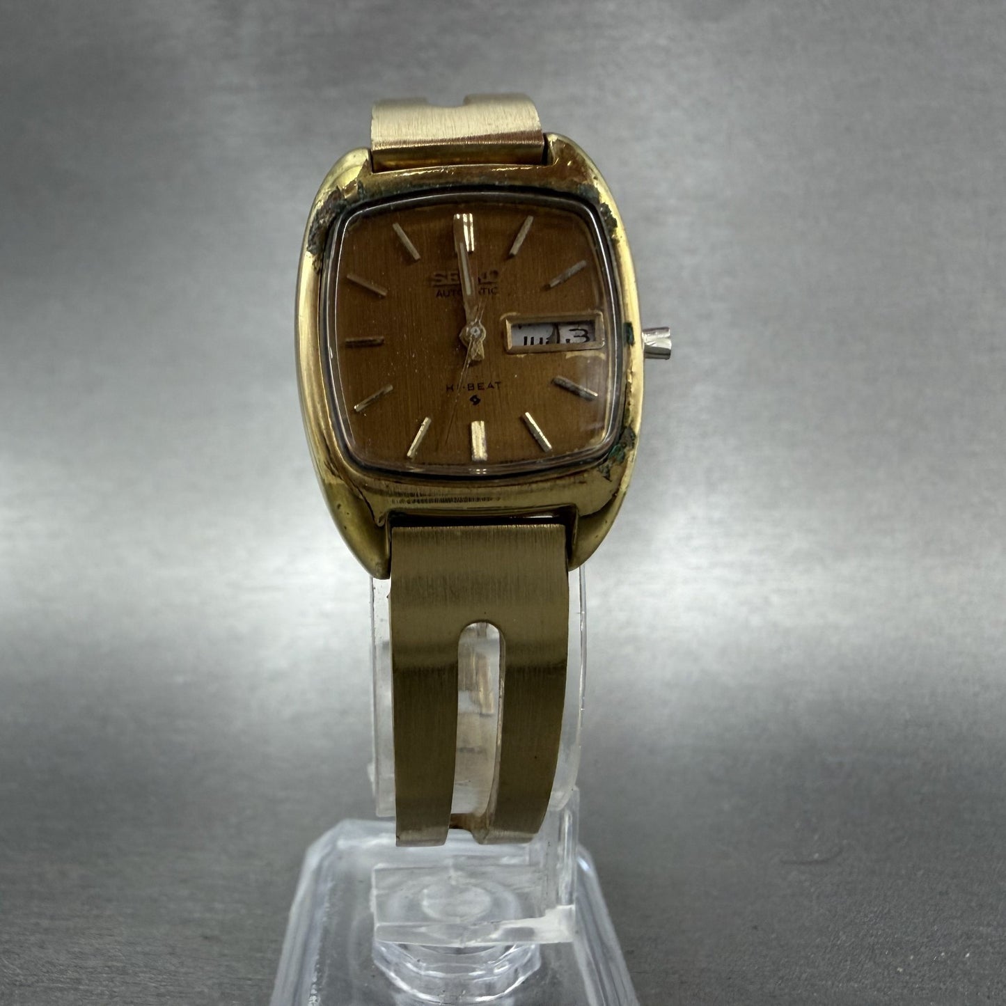 Seiko Automatic Watch Women 23mm Brown Dial Gold Plated Automatic 27063019 PART6