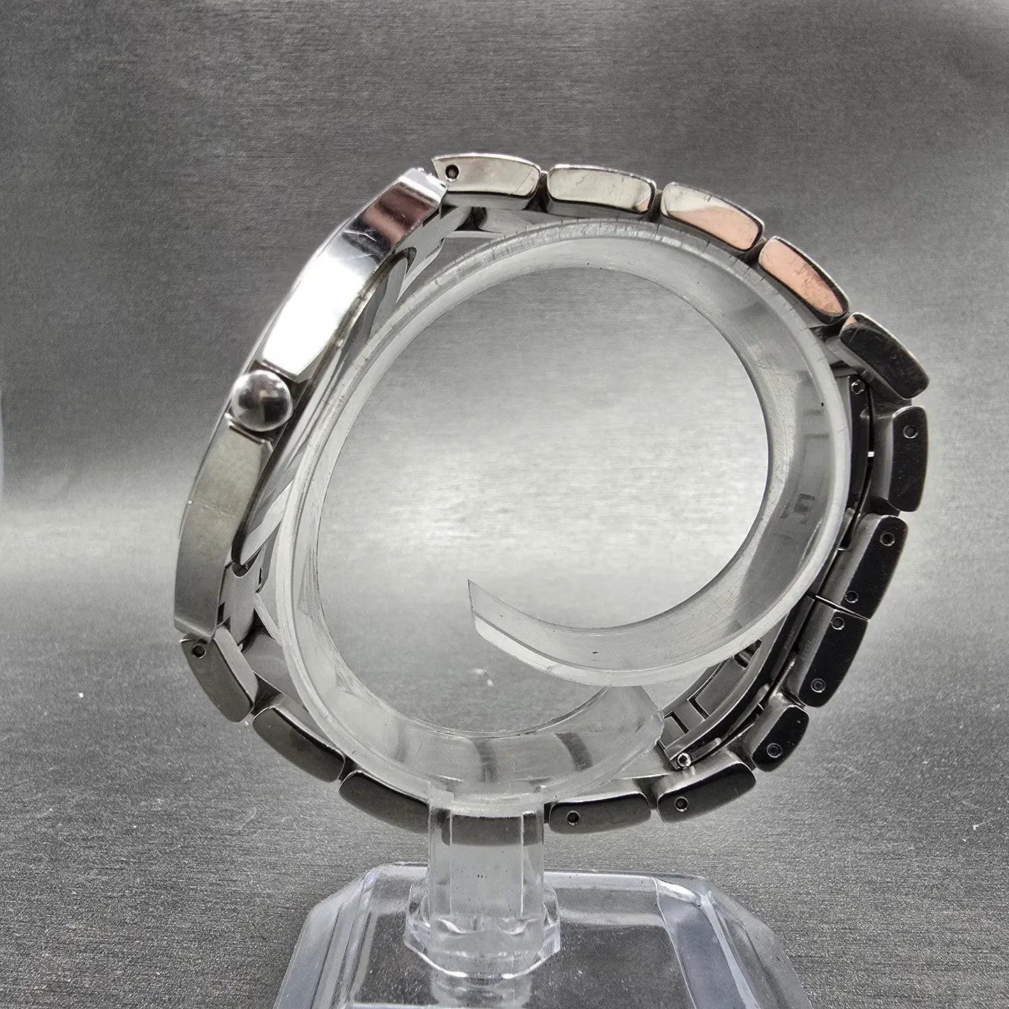 Movado Faceto Watch Men 39mm Black Dial Silver Tone 84 G2 1855 New Battery BNUIK6