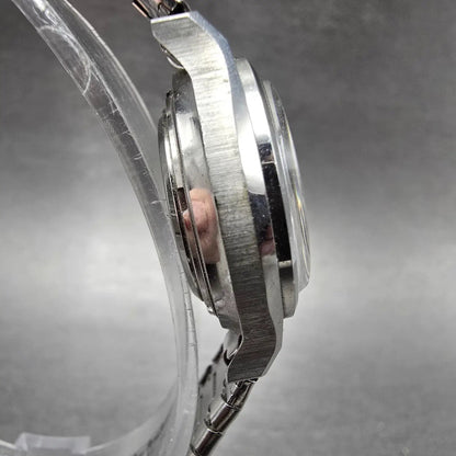 Seiko Automatic Watch Women 27mm Silver dial Silver Tone Date 2517-0460 Runs3