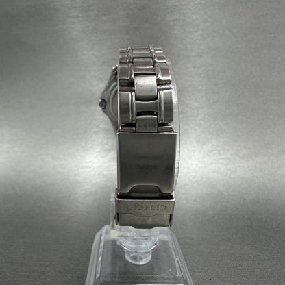Citizen Dive Watch Women 28mm Black Dial Silver Tone Date 1012H22137 New Batt7