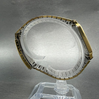 Seiko Lassale Tank Watch Men 26mm Champagne Dial Gold Tone 6020-5909 New Battery8