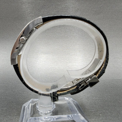 Burberry Tank Watch Women 18mm White Dial Steel Rectangle 14000L New Battery
