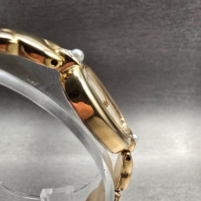 Citizen Elegance Watch Women 14mm MOP Dial Gold Tone Oval 5421-F43542 New Batt3