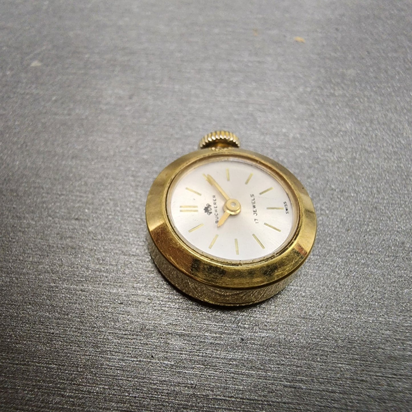 Bucherer Watch Women 17mm Silver Dial Gold plated Manual Wind Runs Vintage3