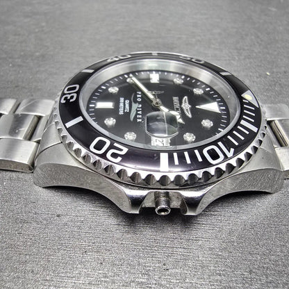 Invicta Pro Diver Watch Men 43mm MOP Dial Silver Tone Date 5009 PARTS NO CROWN4