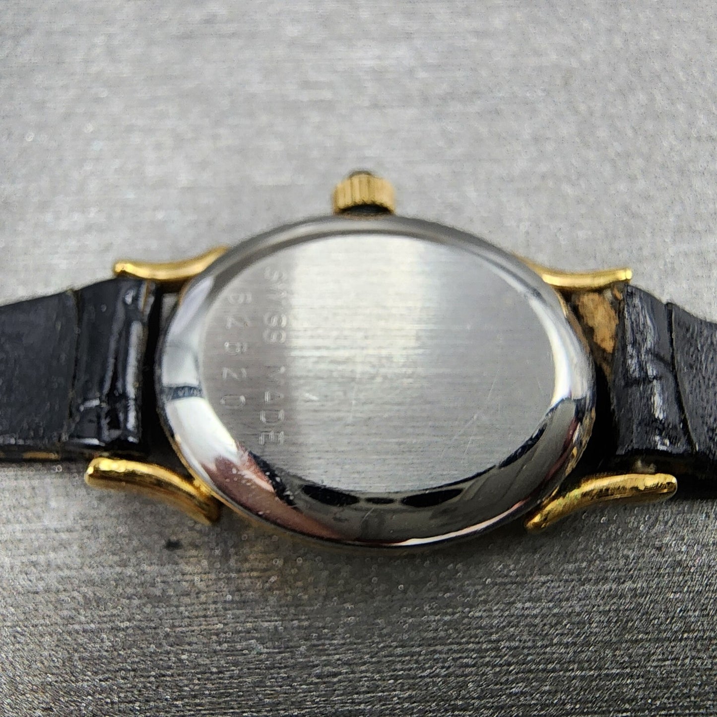 Bucherer Watch Women 17mm Champagne Dial Gold Plated Manual Wind Runs VTG7