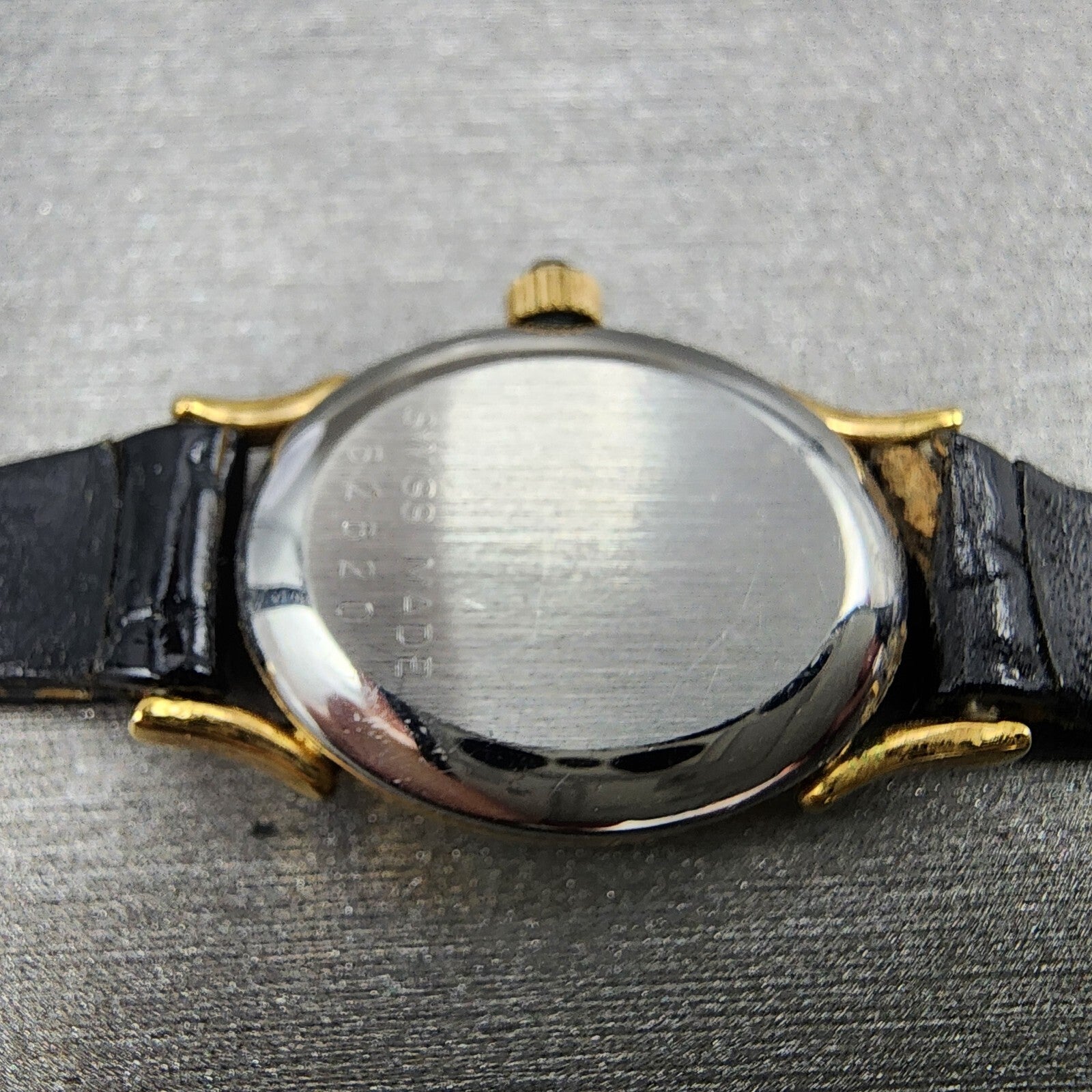 Bucherer Watch Women 17mm Champagne Dial Gold Plated Manual Wind Runs VTG7
