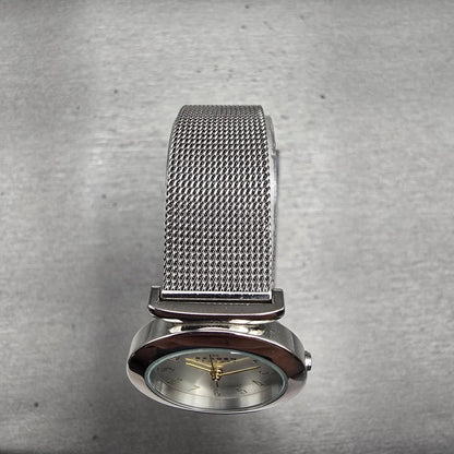 Skagen Watch Women 25mm Silver Dial Silver Tone Round 107SGSC New Battery Mesh L4
