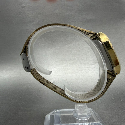 Casio MQ-503G Watch Men 31mm Champagne Dial Gold Tone Rectangle Daydate New Batt8