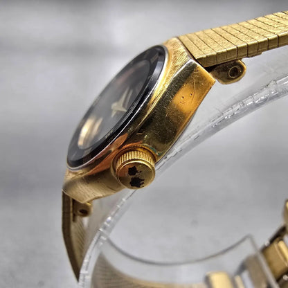 Citizen CQ Watch Women 19mm Black Dial Gold Tone Round 3220-S22431 New Battery2