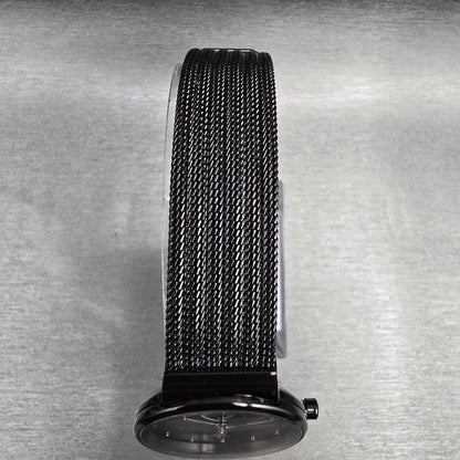 Skagen Watch Women 26mm Gray Dial Black Date Round 355SMM New Battery Mesh Band4