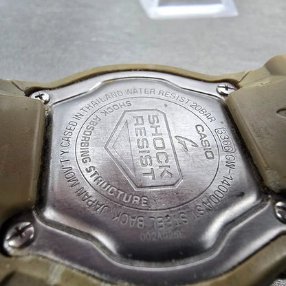 Casio G-Shock GW-1400DA Watch Men 45mm Blue Dial Silver Alarm Chrono PARTS10