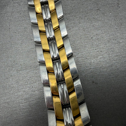 Fendi Watch Men 36mm White Dial Two Tone Date Round 2500G New Battery15