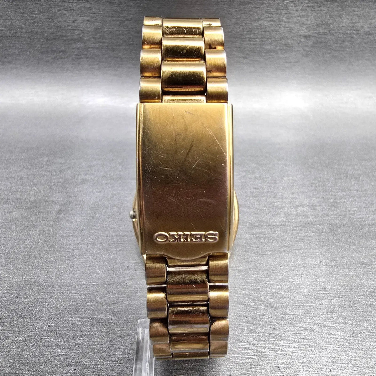 Seiko SQ President Watch Men 36mm Gold Dial Gold Daydate 5Y23-8A60 New Batt 567