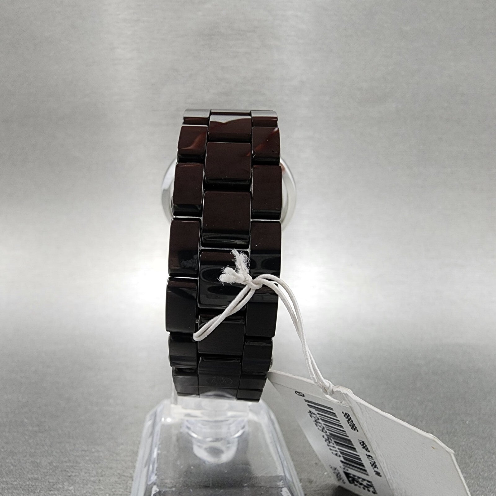 Bulova Rubaiyat Watch Women 35mm Black Dial Black Ceramic Diamond Bezel 98R266 B7