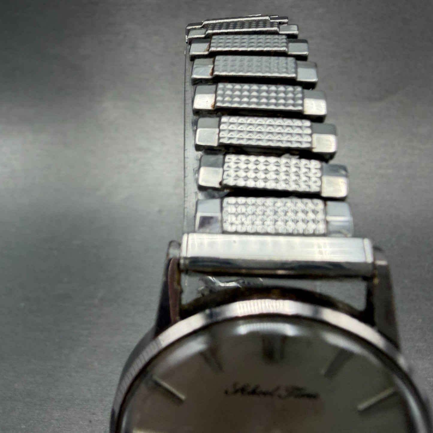 Seiko School Time Watch Men 33mm Silver Dial Silver Tone Manual 6640-9990 PARTS5