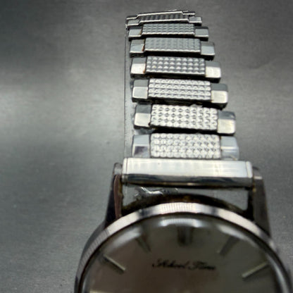 Seiko School Time Watch Men 33mm Silver Dial Silver Tone Manual 6640-9990 PARTS5