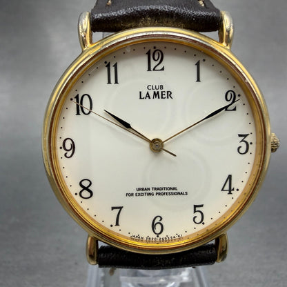 Citizen Club La Mer Watch Men 31mm White Dial Gold Tone Round 2830-265343 NewBat0