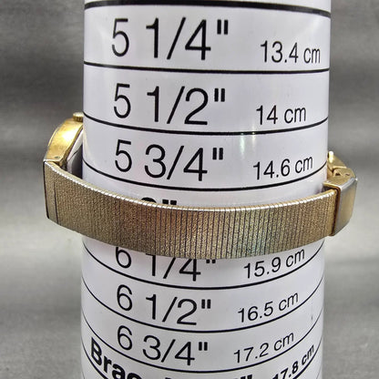 Seiko Watch Women 20mm Gold Dial Gold Tone Round 8Y21-0029 New Battery Vintage9