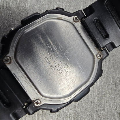 Casio F-108WH Watch Men 42mm Black Black Chrono Alarm Rectangle New Battery 4510