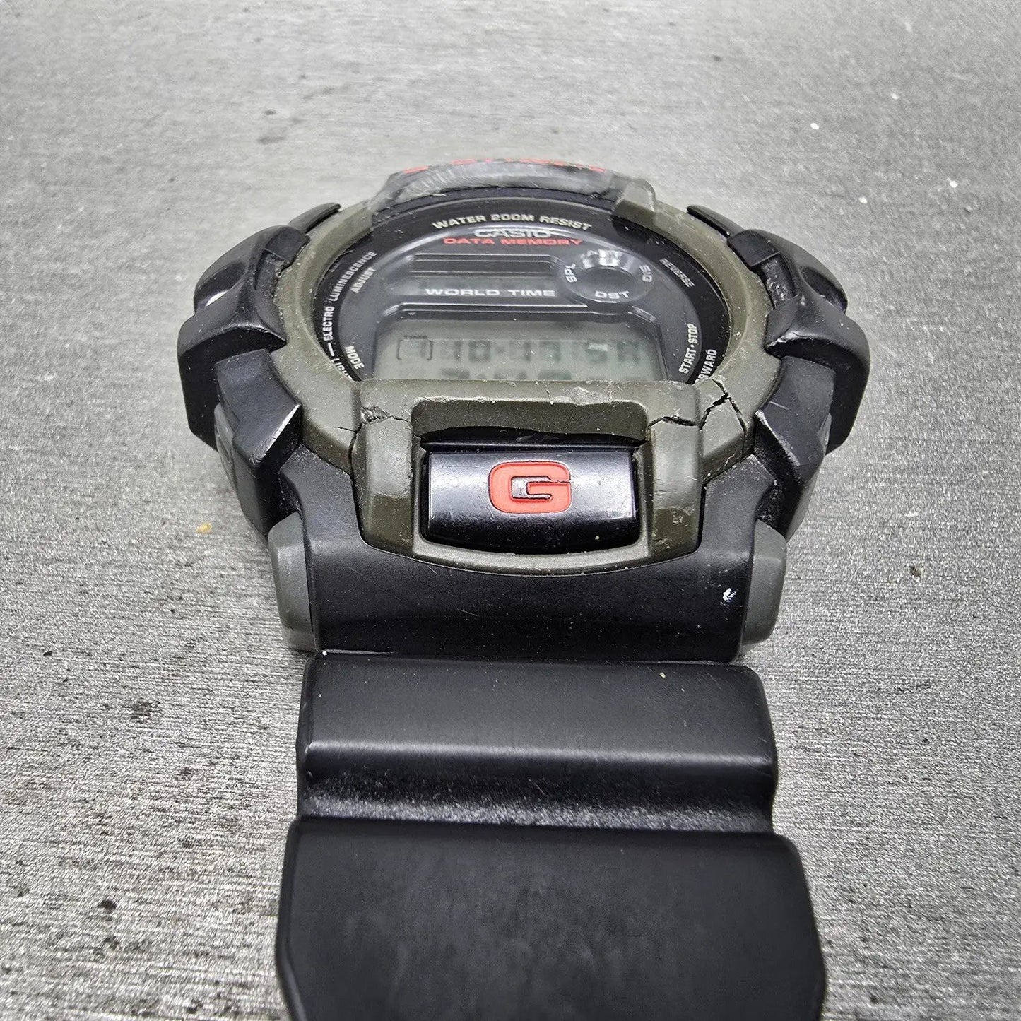 Casio G-Shock G-2200 Watch Men 49mm Black Gray Alarm Chronograph READ New Batt2
