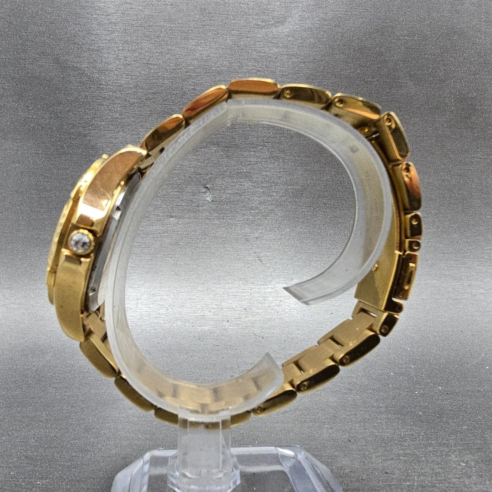 Invicta Angle Heart Watch Women 35mm Champagne Dial Gold Tone 21384 New Battery6