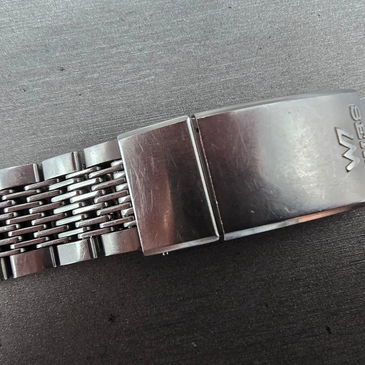 Seiko Lord Maitic Beads Of Rice Bracelet 18mm Stainless Steel XGB062 VTG JDM4