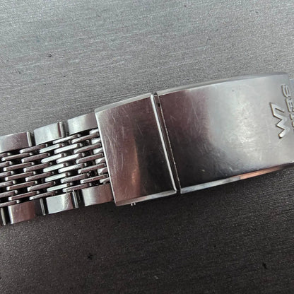 Seiko Lord Maitic Beads Of Rice Bracelet 18mm Stainless Steel XGB062 VTG JDM4