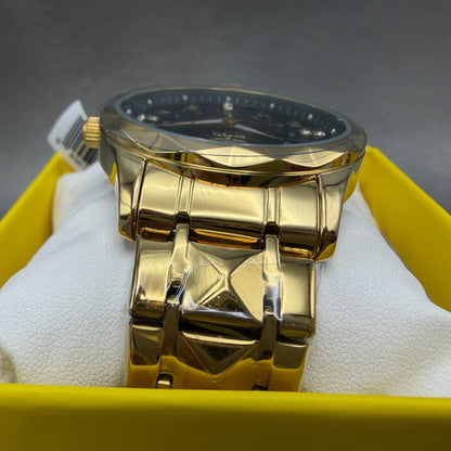 Invicta Specialty Watch Men 41mm Black Dial Gold Tone Round 69019 Bracelet4