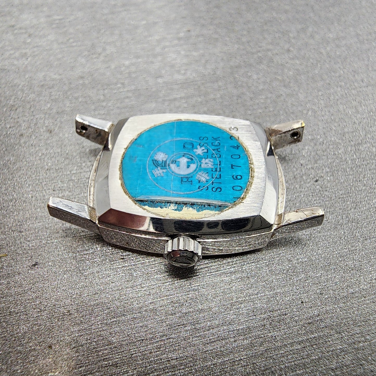 Rado Silky Tank Watch Women 18mm Silver Dial Steel Rectangle Manual Wind PARTS10