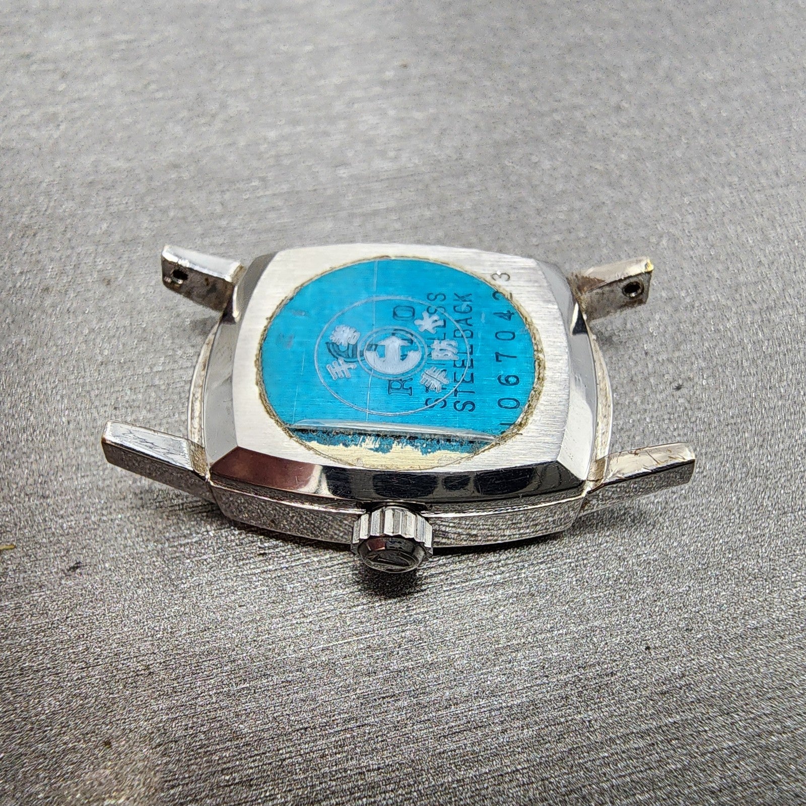 Rado Silky Tank Watch Women 18mm Silver Dial Steel Rectangle Manual Wind PARTS10