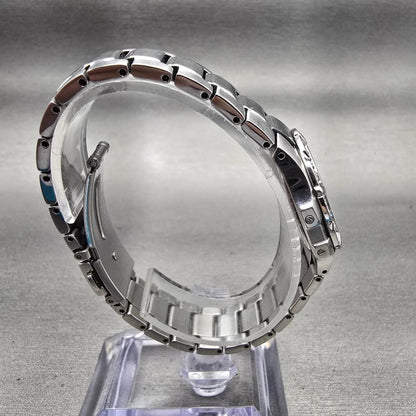 Seiko Coutura Watch Women 29mm MOP Dial Silver Tone Date Gemmed 7N82-0GD0 NewBat8