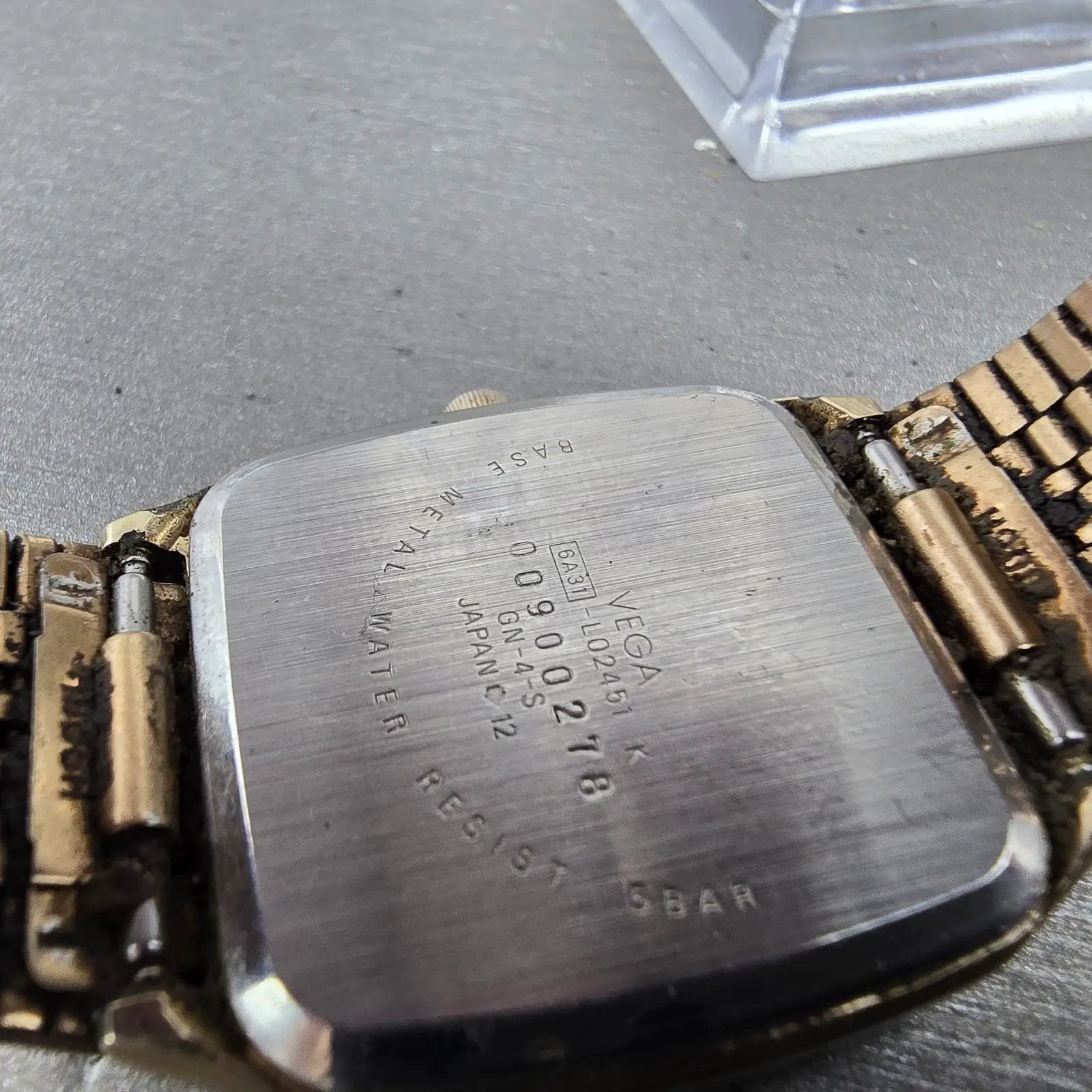 Citizen Vega Junction Watch Men 29mm Silver Dial Gold Tone 6A31-L02451 PARTS VTG10