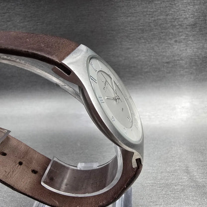 Skagen Grenen Watch Men 42mm Silver Dial Silver Tone Date 233XXLSL New Battery3