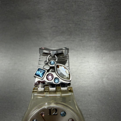 Swatch Menthol Tone Watch Women 25mm Silver Dial Clear Case Quartz LK292G NewBat4