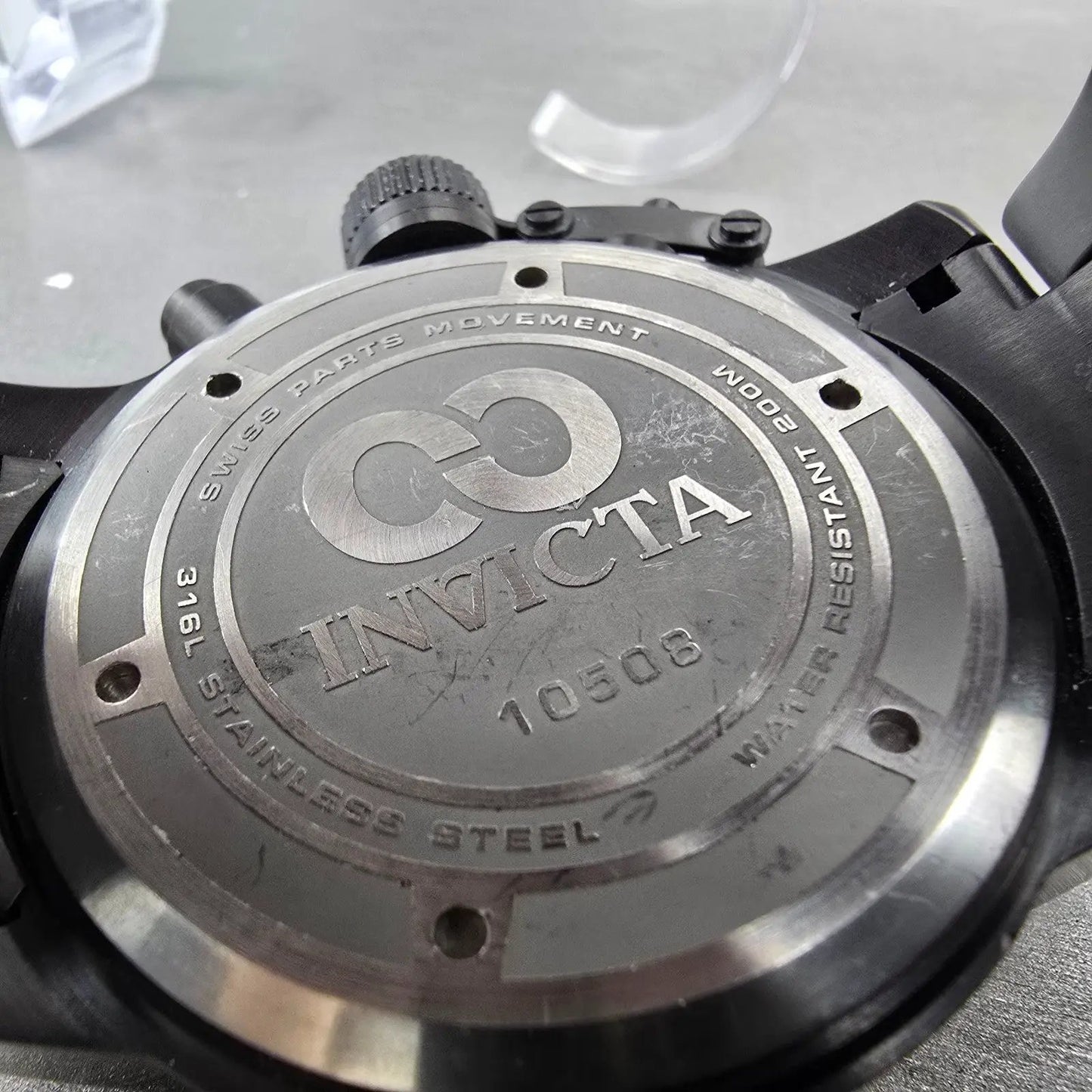 Invicta Chronograph Dive Corduba Watch Men 52mm MOP Dial Black Tone Date NewBat9