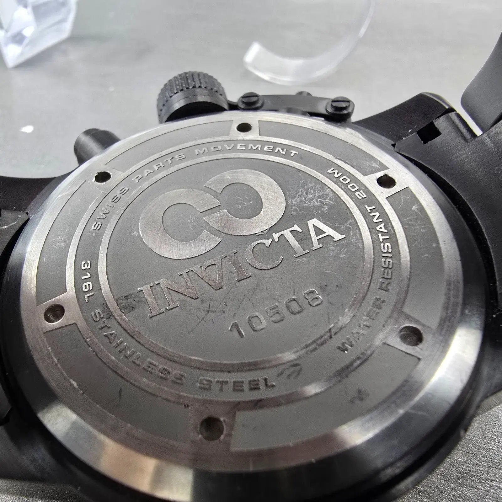 Invicta Chronograph Dive Corduba Watch Men 52mm MOP Dial Black Tone Date NewBat9