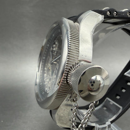 Invicta Russian Diver Watch Men 52mm Skeleton Dial Silver Tone Manual 1088 Runs2