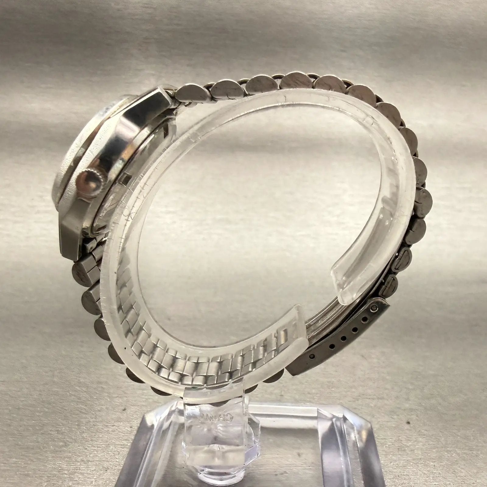 Seiko Watch Women 25mm Silver Dial Silver Tone Daydate Round 4326-0050 New Batt6