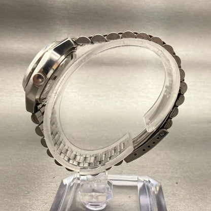 Seiko Watch Women 25mm Silver Dial Silver Tone Daydate Round 4326-0050 New Batt6