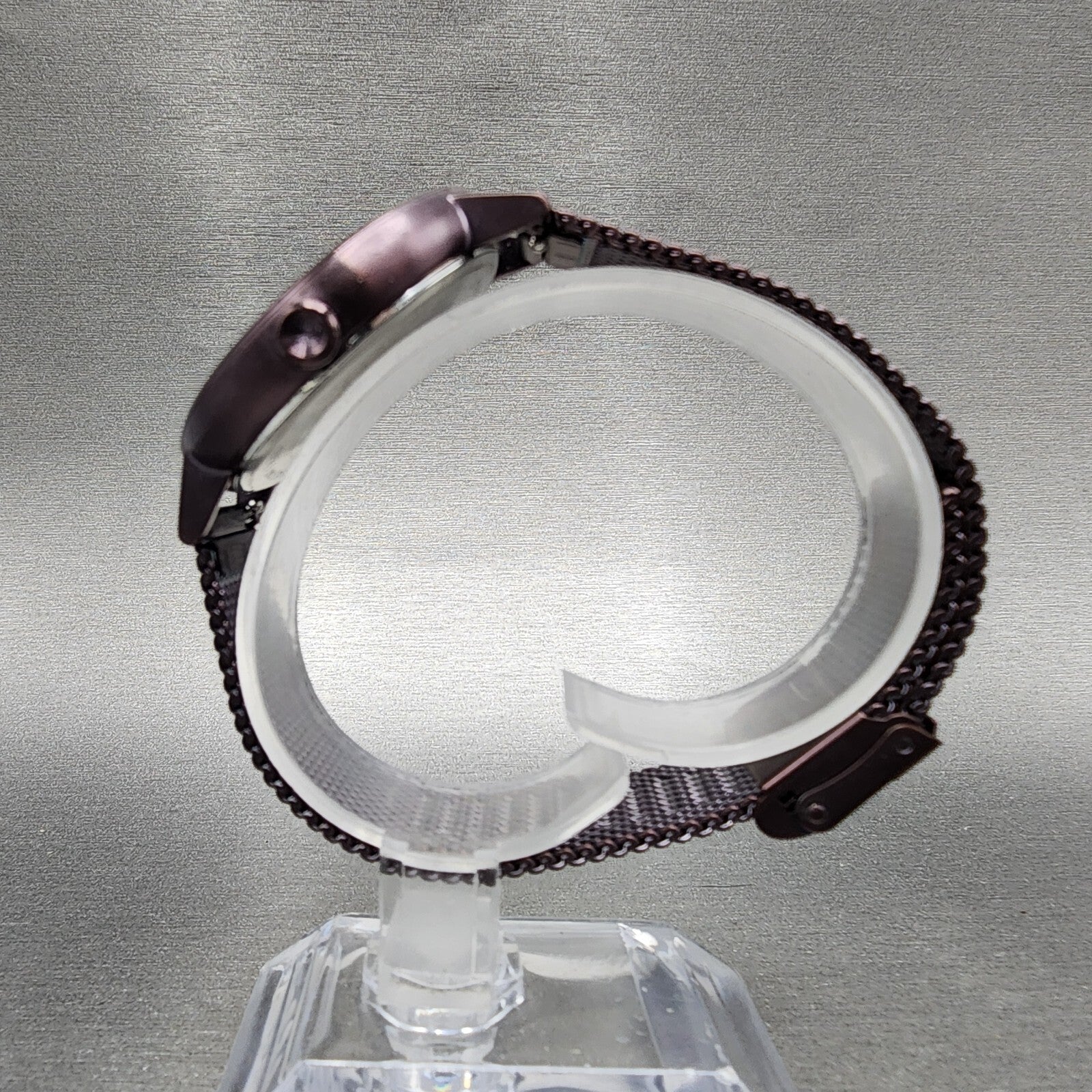 MVMT Dot Watch Women 36mm Purple Dial Purple Tone Round Mesh Band New Battery6