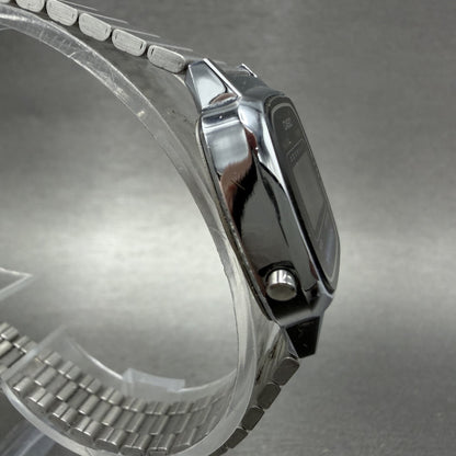 Casio LA670W Watch Women 24mm Digital Silver Tone Rectangle Alarm Chrono New Bat3