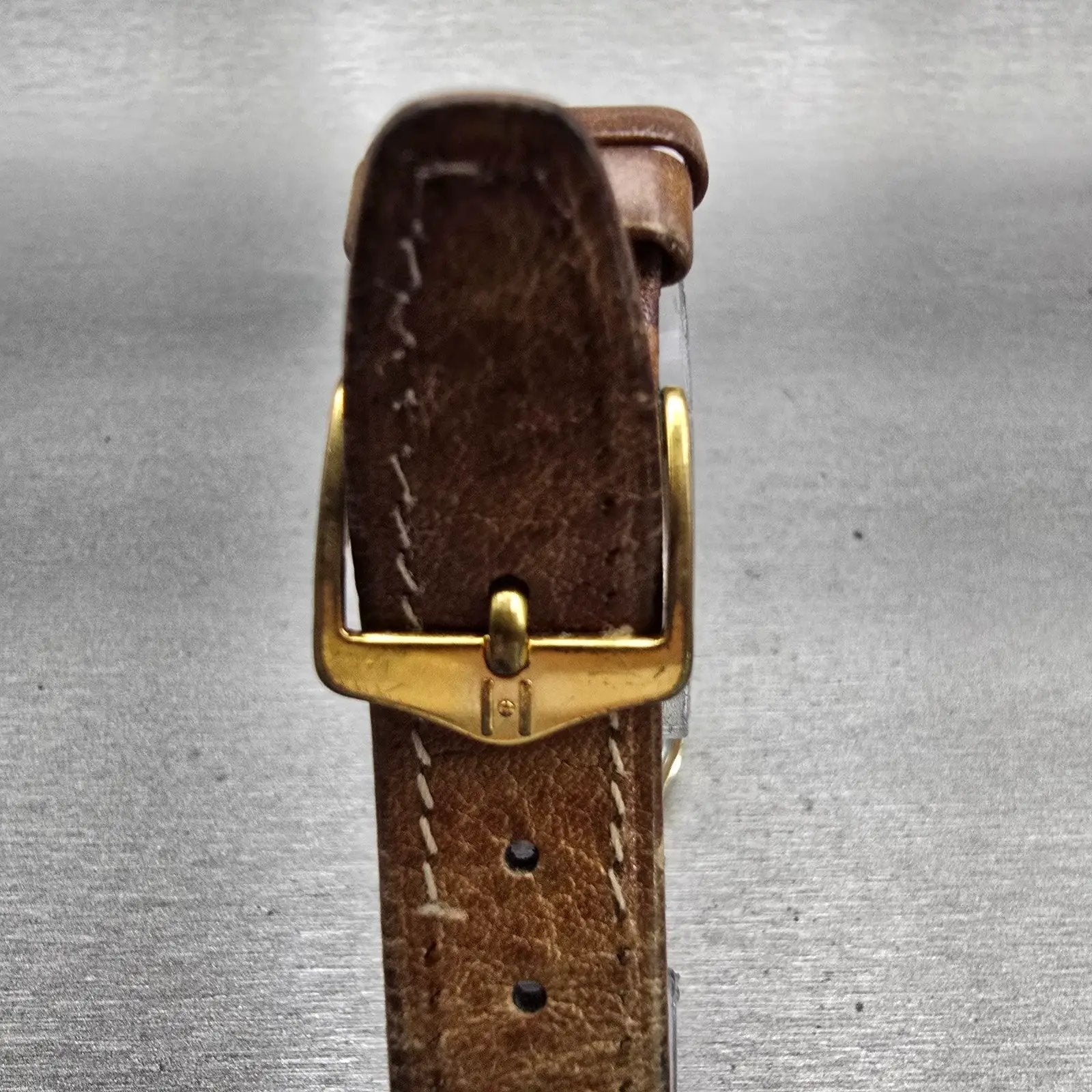 Lorus Mickey Mouse Watch Men 27mm Gold Dial Gold Tone Y131-5660 New Battery VTG7