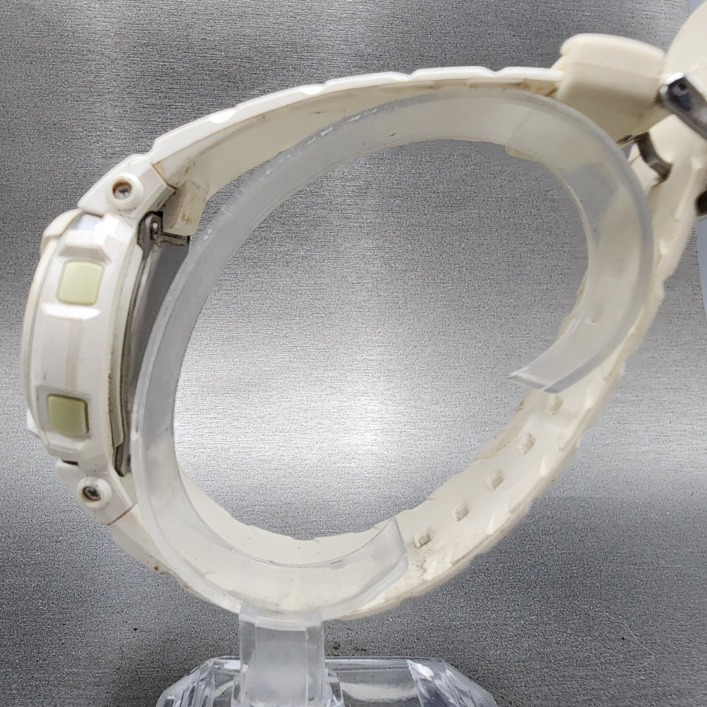 Casio G-Shock G-300LV Watch Men 46mm Analog Digital White Tone Round PARTS