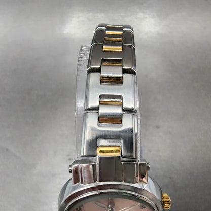 Seiko Wired Watch Women 25mm Pink Dial Two Tone Round 7N01-0CN0 New Battery