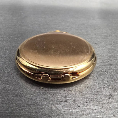 Pulsar Pocket Watch Men 46mm White Dial Gold Tone V701-0B60 New Battery5