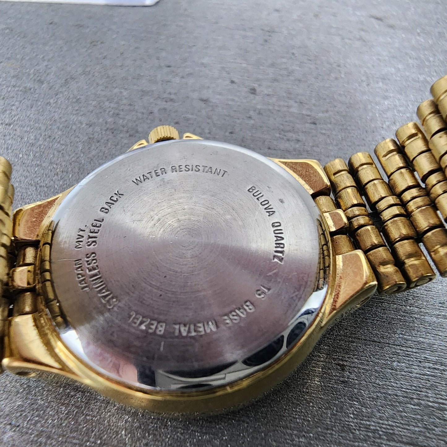 Bulova Watch Women 24mm Champagne Dial Gold Tone Date 97M02 New Battery9