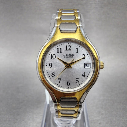 Citizen Watch Women 23mm Silver Dial Two Tone Date Round eu225451a New Battery10