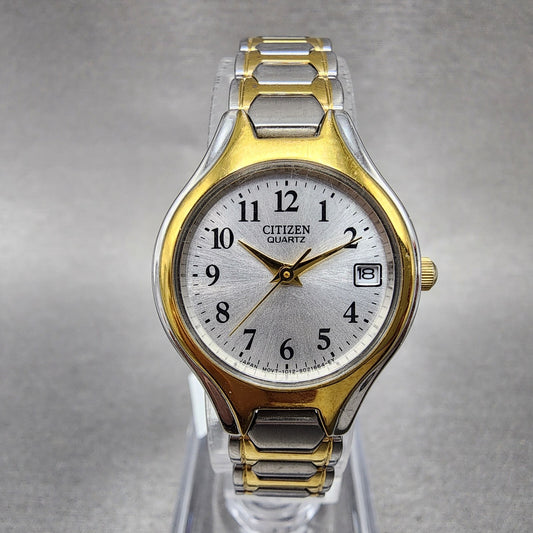 Citizen Watch Women 23mm Silver Dial Two Tone Date Round eu225451a New Battery10